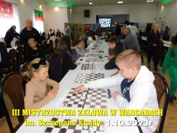 III Mistrzostwa Zelowa w Warcabach im. Szczepana Krajdy - 1.10.2023r