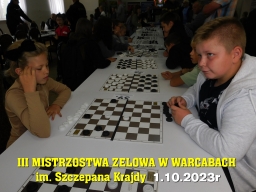 III Mistrzostwa Zelowa w Warcabach im. Szczepana Krajdy - 1.10.2023r
