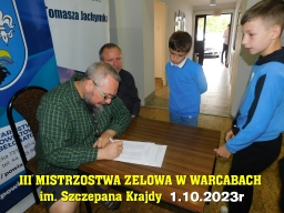 III Mistrzostwa Zelowa w Warcabach im. Szczepana Krajdy - 1.10.2023r