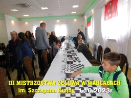 III Mistrzostwa Zelowa w Warcabach im. Szczepana Krajdy - 1.10.2023r