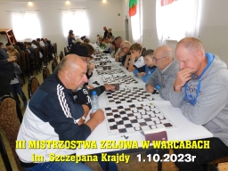 III Mistrzostwa Zelowa w Warcabach im. Szczepana Krajdy - 1.10.2023r