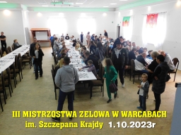 III Mistrzostwa Zelowa w Warcabach im. Szczepana Krajdy - 1.10.2023r