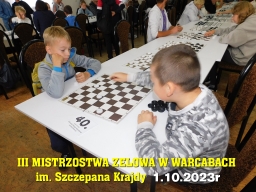 III Mistrzostwa Zelowa w Warcabach im. Szczepana Krajdy - 1.10.2023r