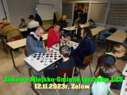 Zimowe Igrzyska Miasta i Gminy Zelów w warcabach 64-polowych - 2023 rok